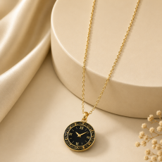 Royal Midnight Timepiece Necklace