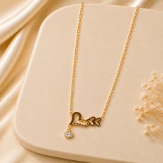 Cupid’s Arrow Heart Crystal Drop Necklace