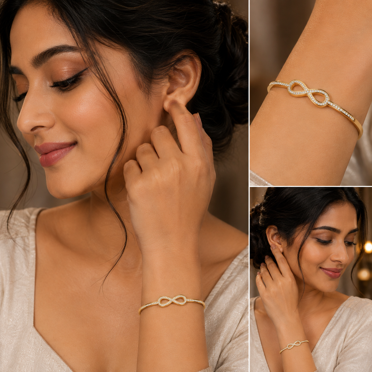 Gauri Temple Floral Openable Kada