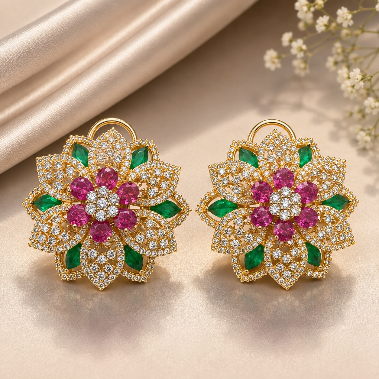 Pooja Classic Pearl Stud Earrings
