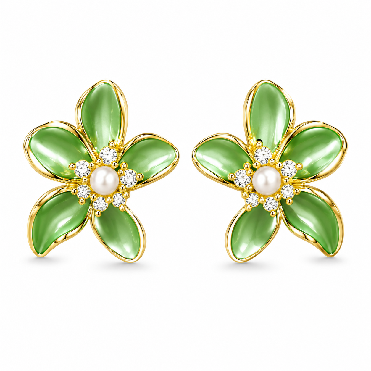 Namrata Matte Finish Gold Danglers