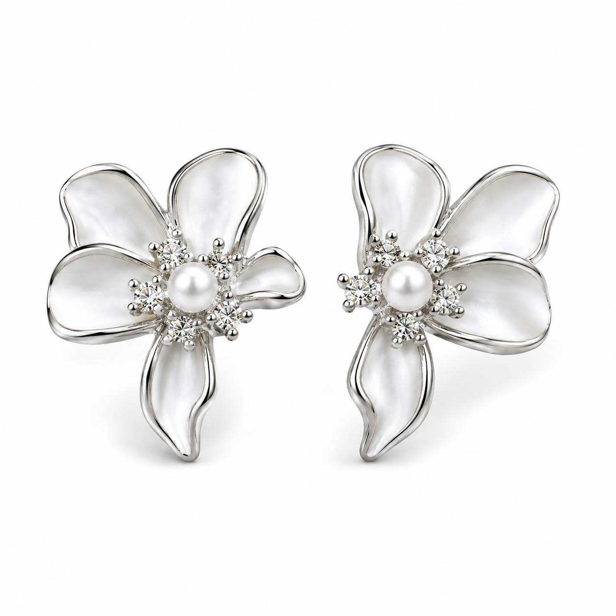 Deepa Antique Peacock Stud Earrings
