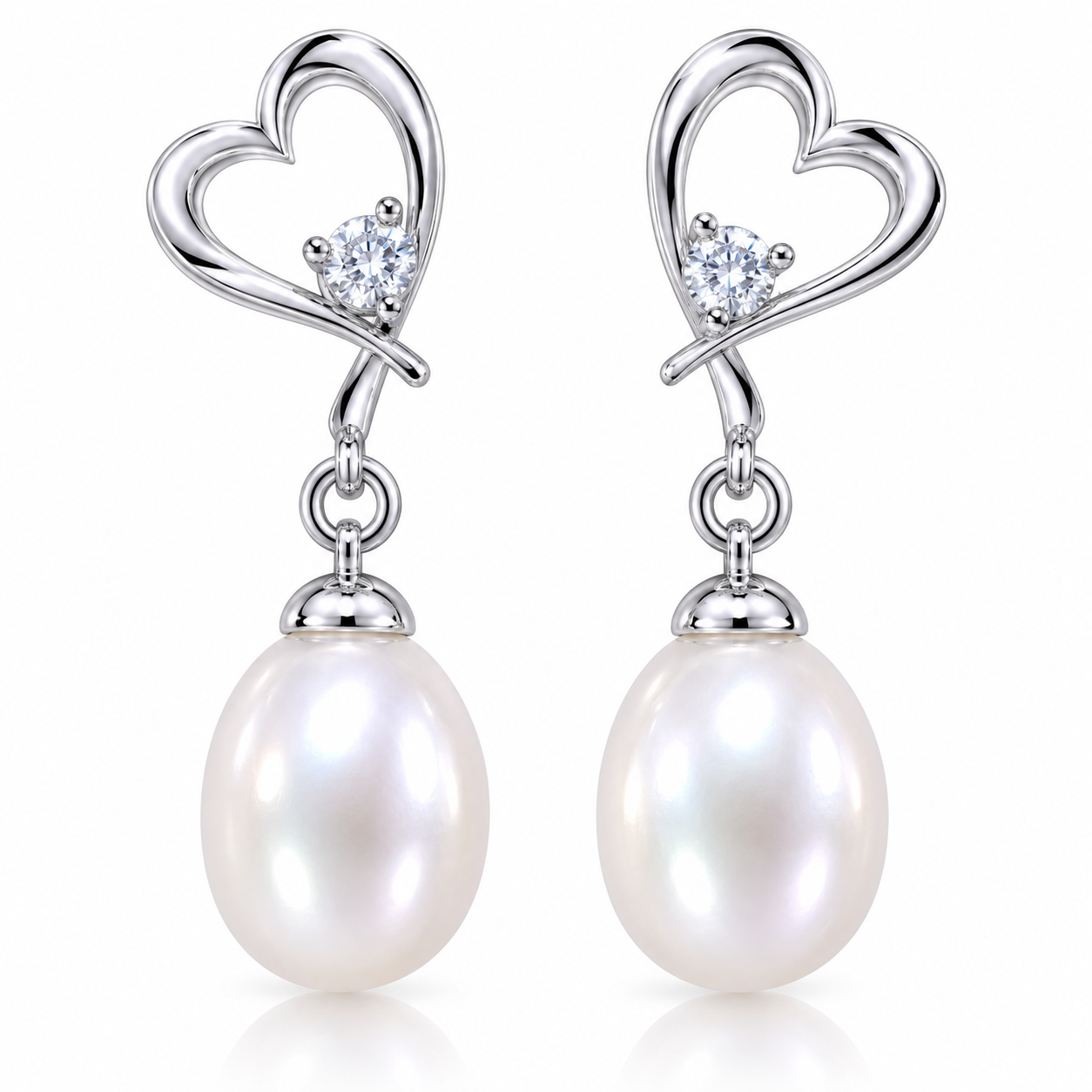 Meghna Rose Gold Teardrop Danglers